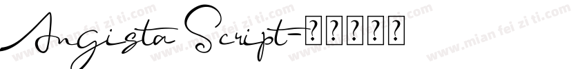 Angista Script字体转换